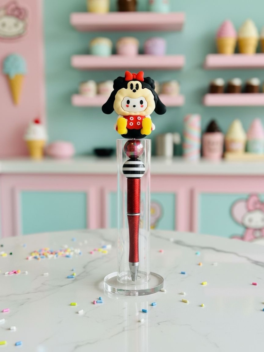 Cute cinnamon mickey Character Top Ballpoint Pen - Home Office Arts & Crafts